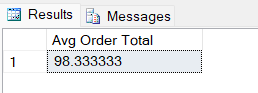 Calculating the Average Order Total for Customers with Phone Numbers
